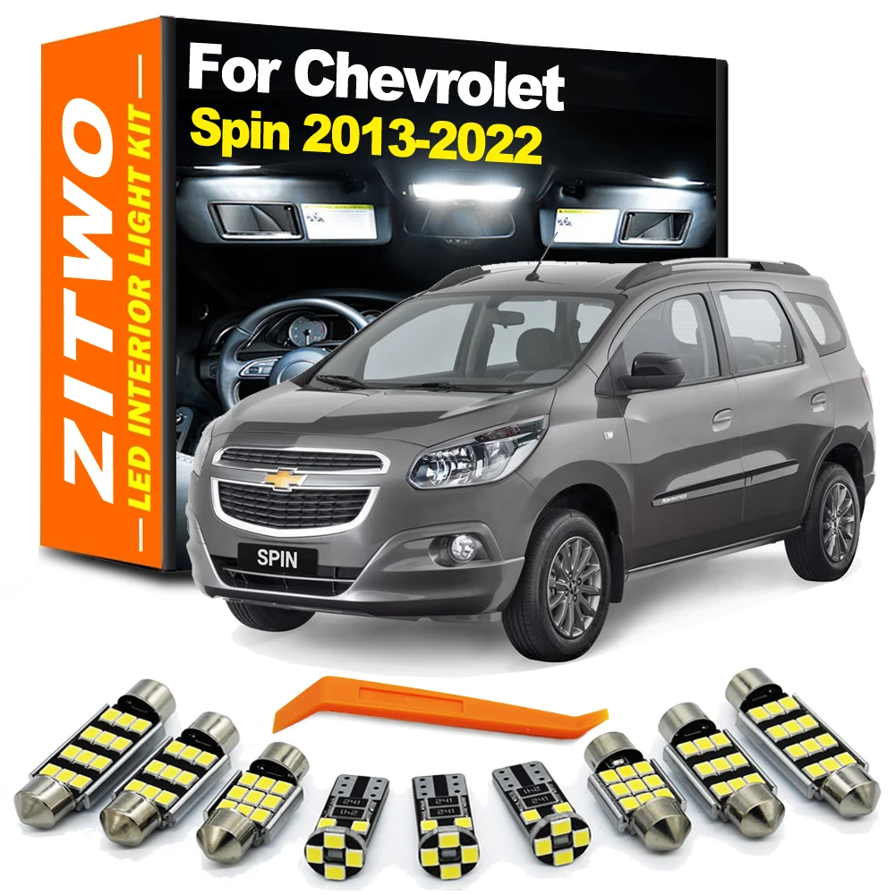 

10 шт., светодиодные лампы для Chevrolet Chevy Spin 2013- 2018 2019 2020 2021