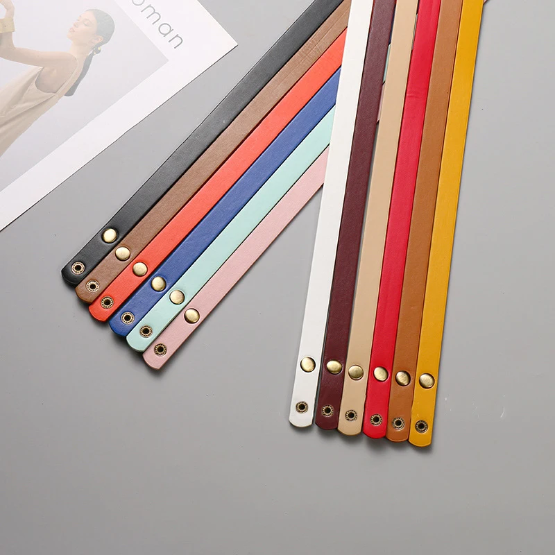 1.8x60 Non-pressure Line Antique Sweep Buckle Leather Strap Strap Accessories Leather Strap Manual Buckle Strap 25g