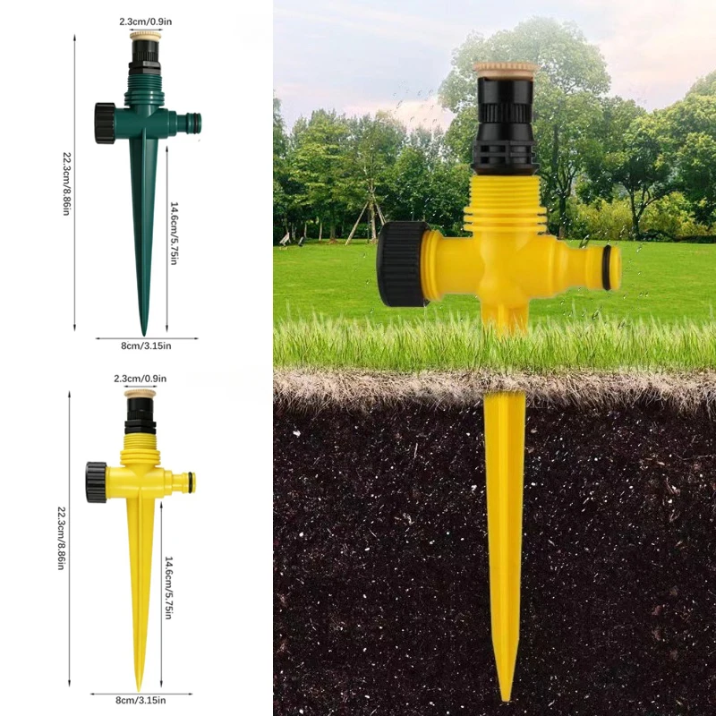 1pc Adjustable 360 Degree Sprinkler Automatic Lawn Irrigation Head in-ground Sprinkler Irrigation Device Water Sprinkler Garten