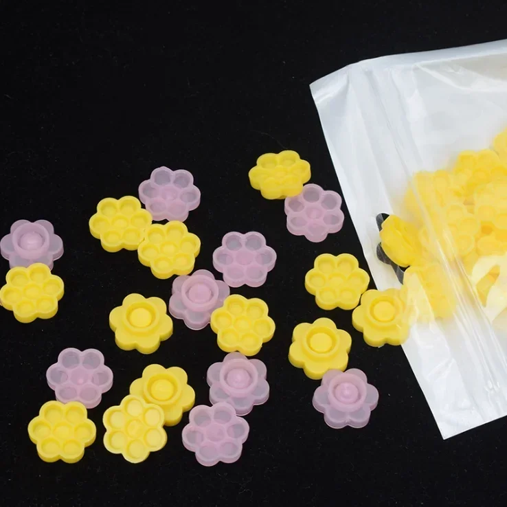 

10bags 100pcs/bag 7In1 Flower-Shape Eyelash Extension Glue Cups Tattoo Adhesive Pigment Cups