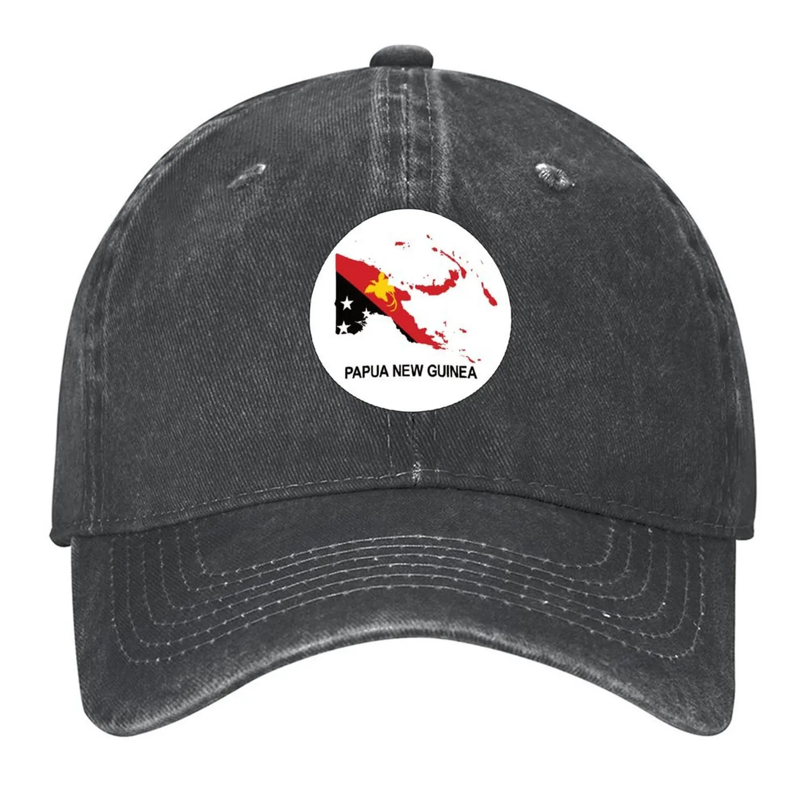 

Papua New Guinea Map with Flag Baseball Cap Luxury Cap tactical cap birthday Luxury man Baseball Men Women's