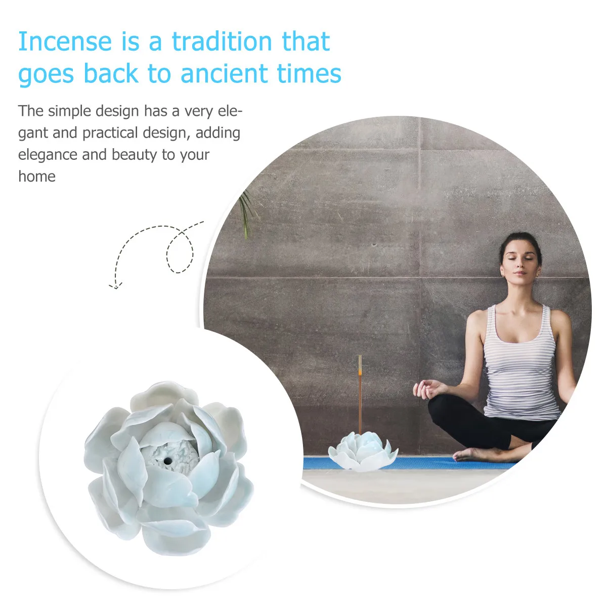 

Multi Layer Lotus Incense Burner Ceramic Aromatherapy Furnace for Anxiety Relief Fatigue Reduction Home Decor Incense Holder