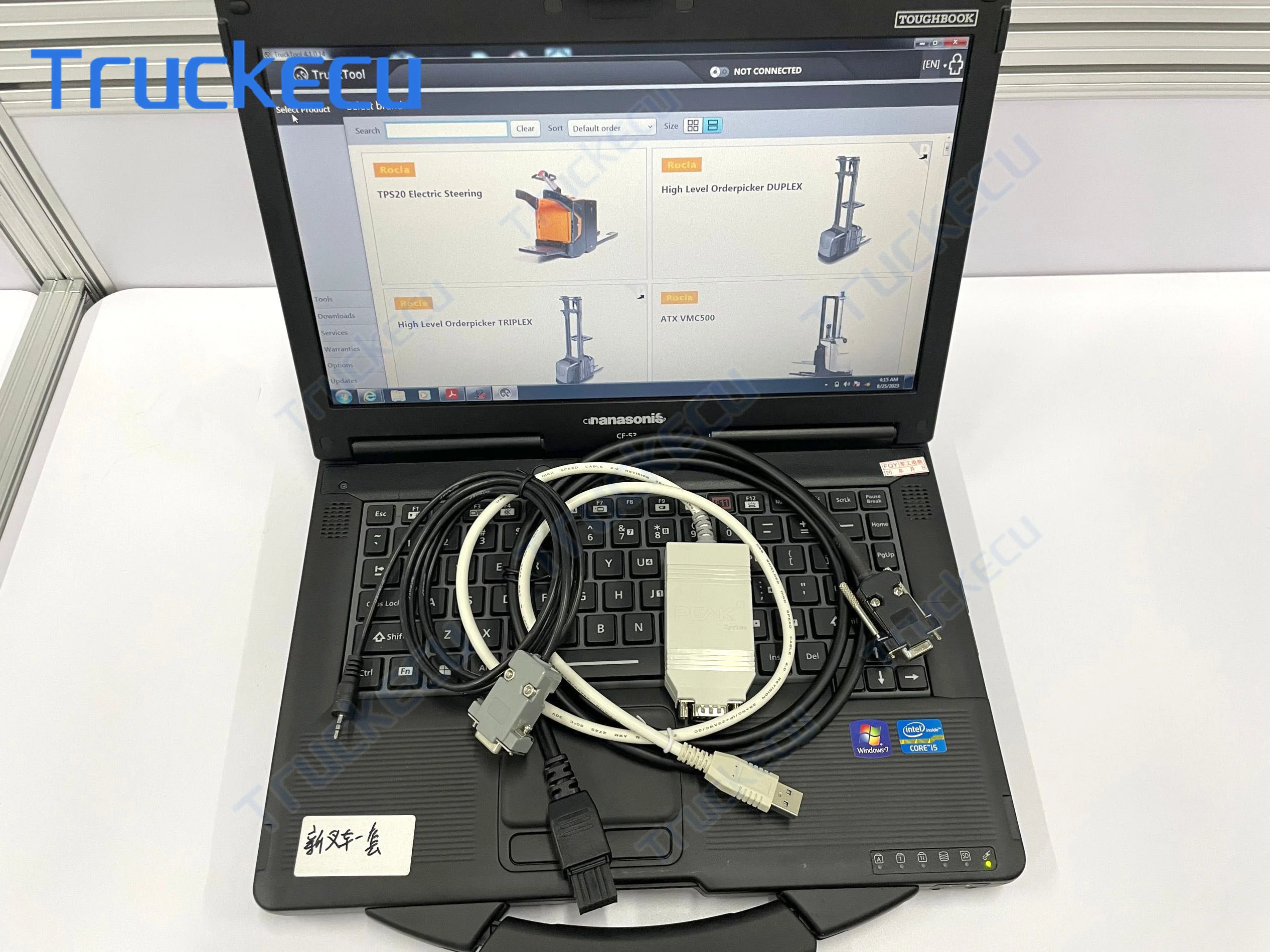 CF53 laptop  for cat Nichiyu Rocla UNICARRIERS TCM PCAN PEAK trucktool Forklift truck diagnostic tool