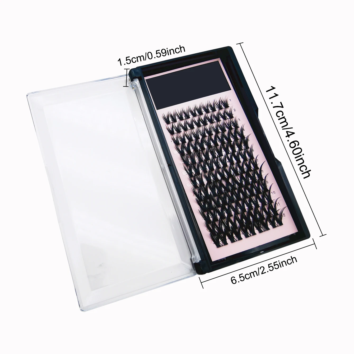 48 clusters of DIY eyelashes, soft, natural, easy to apply, reusable, suitable for daily false eyelashes