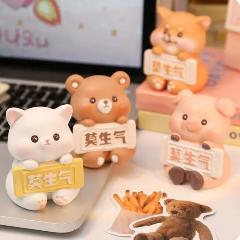 

1PC Cartoon Animal Ornament Car Decorations Living Room Ornaments Gifts Desktop Decorations DIY Mini Cute Cartoon Supplies