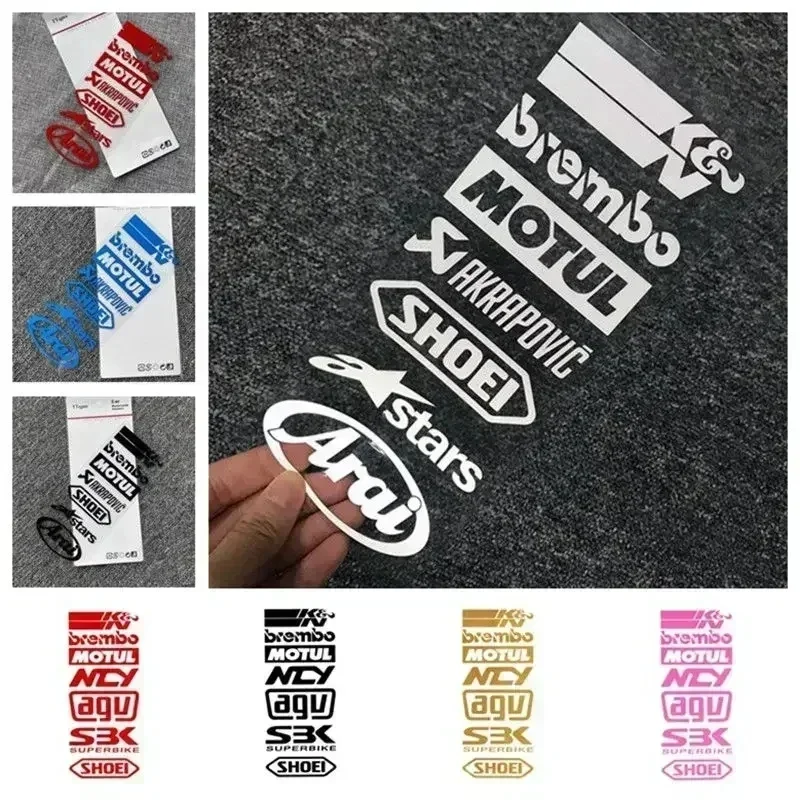 Car Decorative Stickers Racing Sponsor Decals Motorcycle Scooter Dirt Bike Modification Fender Helmet Waterproof Stickers