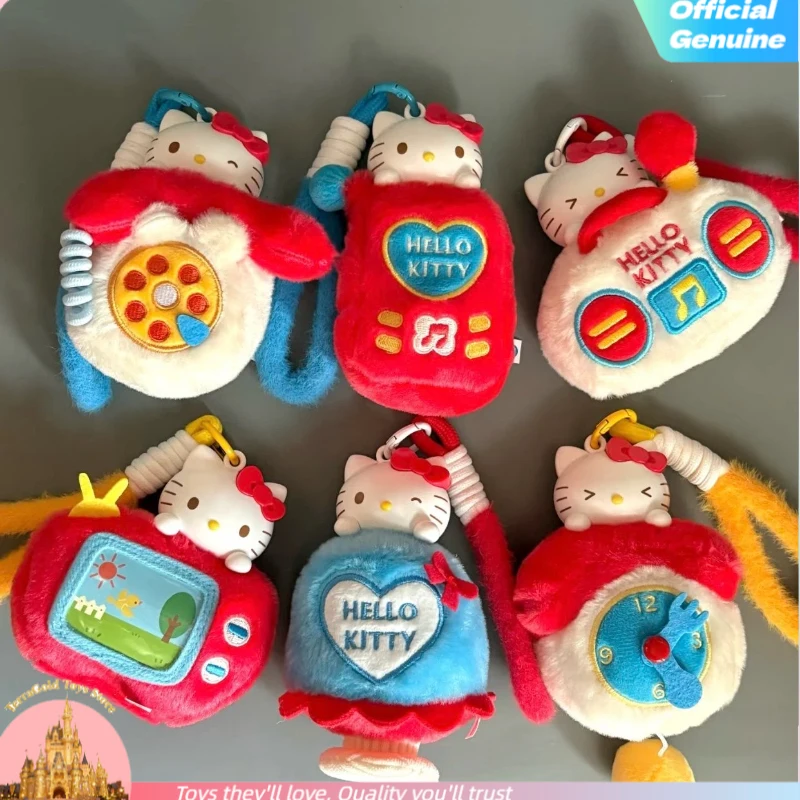 

Genuine Sanrio Hellokitty Playful Mini Household Appliances Blind Box Aromatherapy Keychain Cute Plush Dolls Toys Girls Gifts