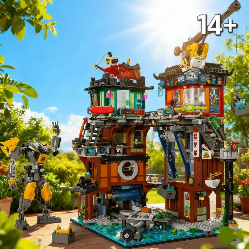 

NEW City Workshops Building Blocks 3244PCS Compatible With Legoed Particles Suitable For Christmas Gifts 71837