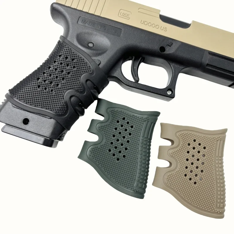 Taktischer Gummigriff, rutschfestes Handschuh-Holster, geeignet für Glock Glock 17 19 20 21 22 23 34 43 1911 Holster-Waffenkoffer G19