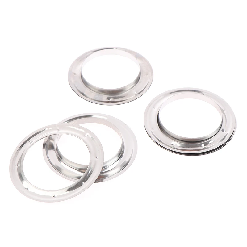 10 pairs Eyelet Curtain Rings Curtain Grommet Top Silvery Metal Ring Header Curtain Accessories Be Assembled With A Press