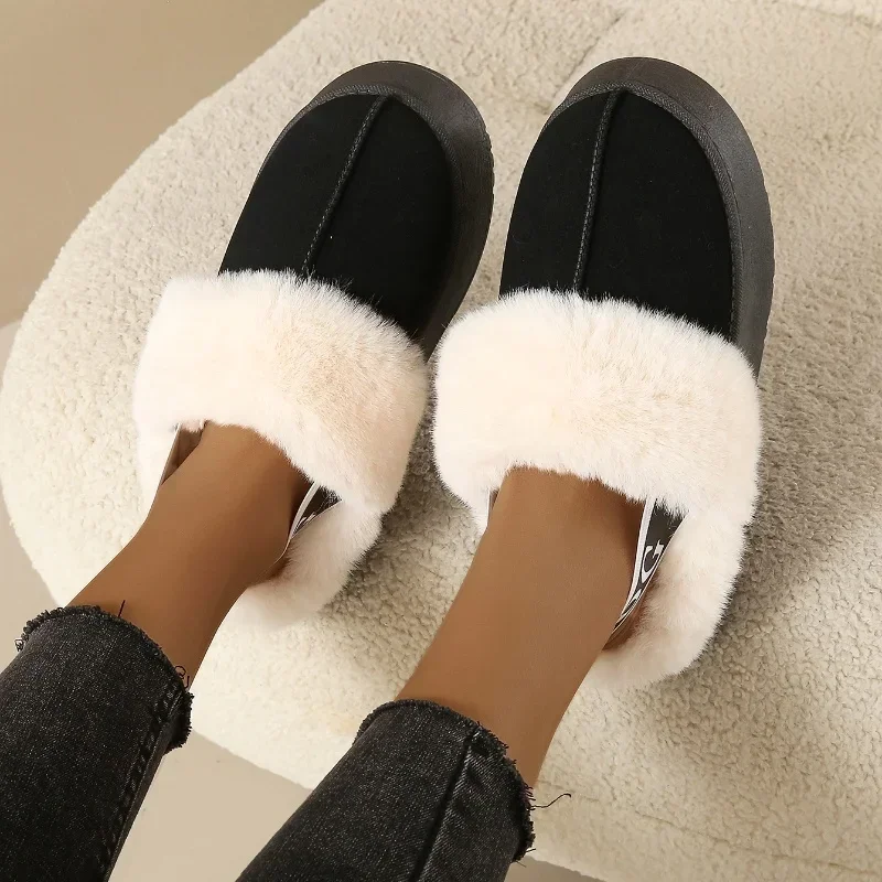 2024 New Winter Luxury Brand Women's Fur Ankle Boots Plush Warm Super Mini Boots Designer Australian Platform Shoes Botas Mujer