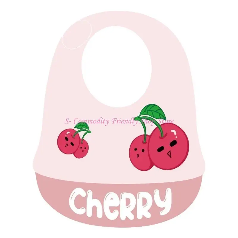 مريلة طعام للأطفال 85AE مريلة لتناول الطعام للأطفال مريلة للطعام من السيليكون مريلة قابلة لإعادة الاستخدام بلون ناعم للأطفال