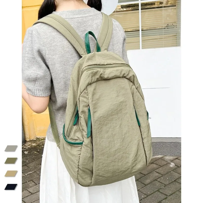 

Fashionable Versatile Lightweight Women's Backpack Korean Japanese Sle College Students High Aesthetic Lazy