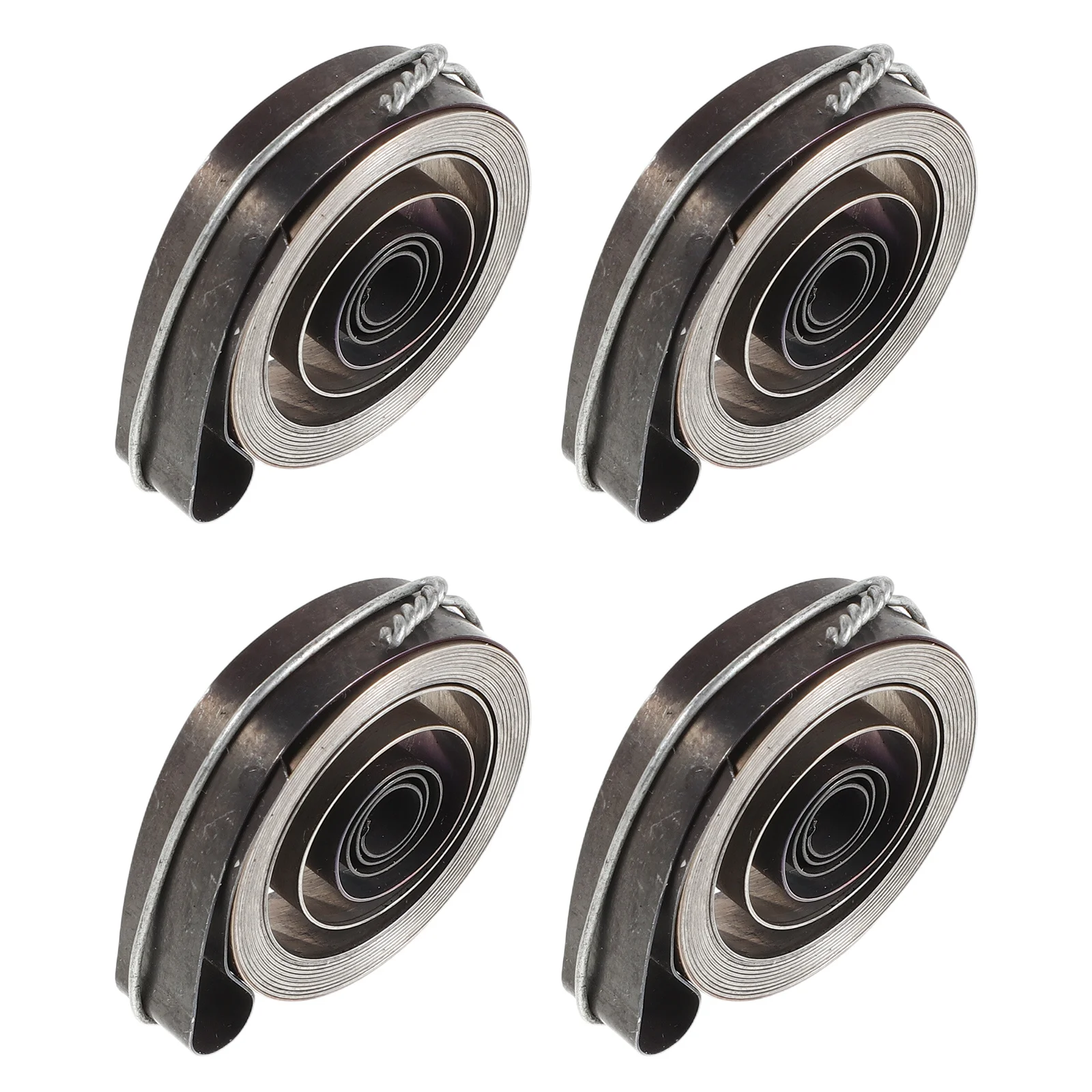 

4pcs Steel Mechanical Clock Mainspring Replacement For Wind-Up Alarm Clocks Universal Clock Repair Part With Silent