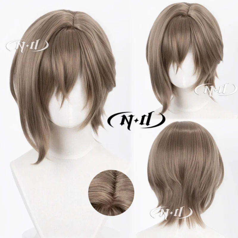 ND Tragodia Cosplay Wigs Hairpiece Arknights Cosplay Hair Wigs for Halloween Costume Theme Party Coser Heat Resistant Synthetic