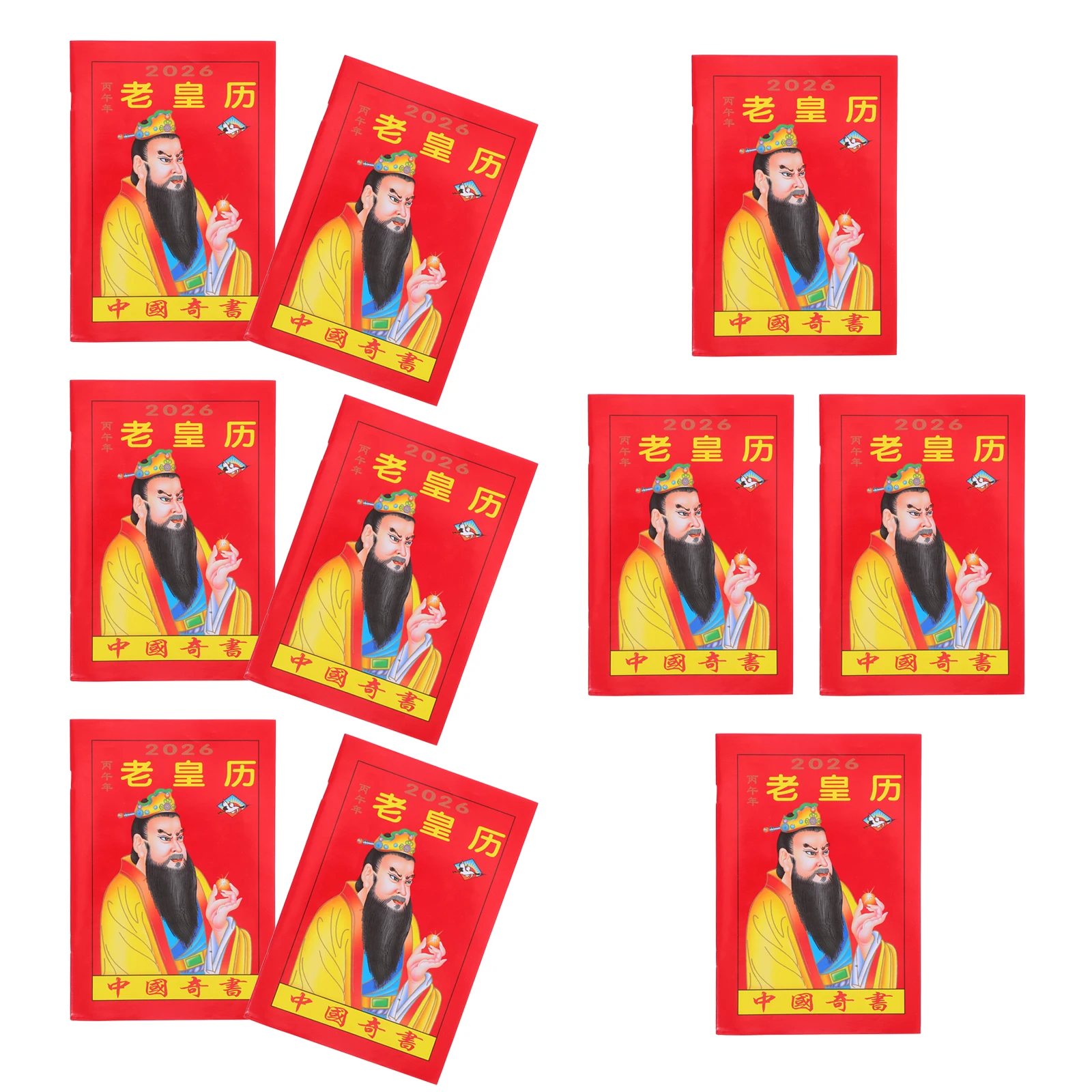 

10 шт. двадцать четыре солнечных календаря, настольный китайский лунный подвесной круглый год, конь зодиака, традиционный большой