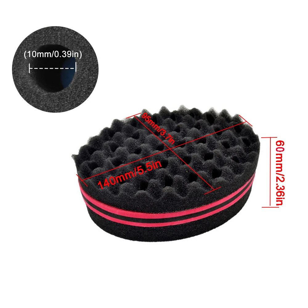 1pc Barber Hair Sponge Brush For Dreads Afro Locs Twist Curl Coil Magic Tool