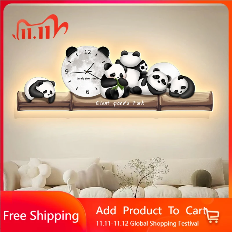 

Японские скандинавские настенные часы для ресторана, светодиодный дизайн, модные эстетические настенные часы, художественная роспись, вилла, роскошный дизайн, Wanduhr, настенный декор