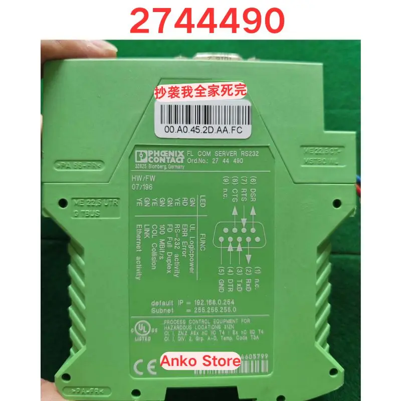Second-hand test OK ，FL COM SERVER RS232 2744490 module