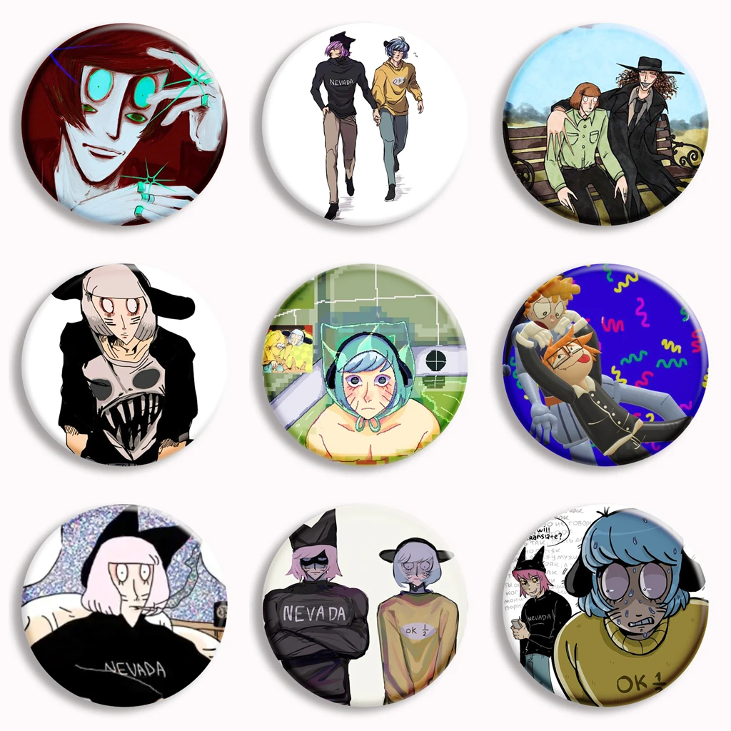 Anime Randal's Friends Ranfren Soft Button Pin Luther Nyen Nyon Cartoon Brooch Badge Bag Decor Accessories Fans Collect Gifts