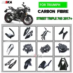 3K Full Carbon Fiber Motorcycle Accessories Fairing Cowls Kits For Triumph Street Triple 765 R RS 2017 2018 2019 2020 2021 2022