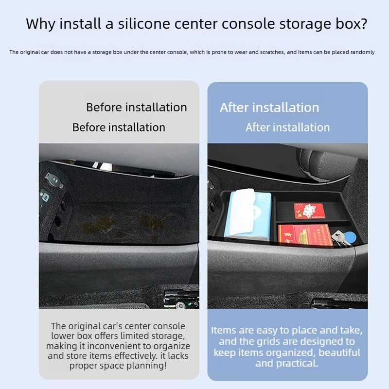 For 2024-2025 Sea Lion 07EV Central Control Storage Box Car Storage Car Supplies Modification Accessories