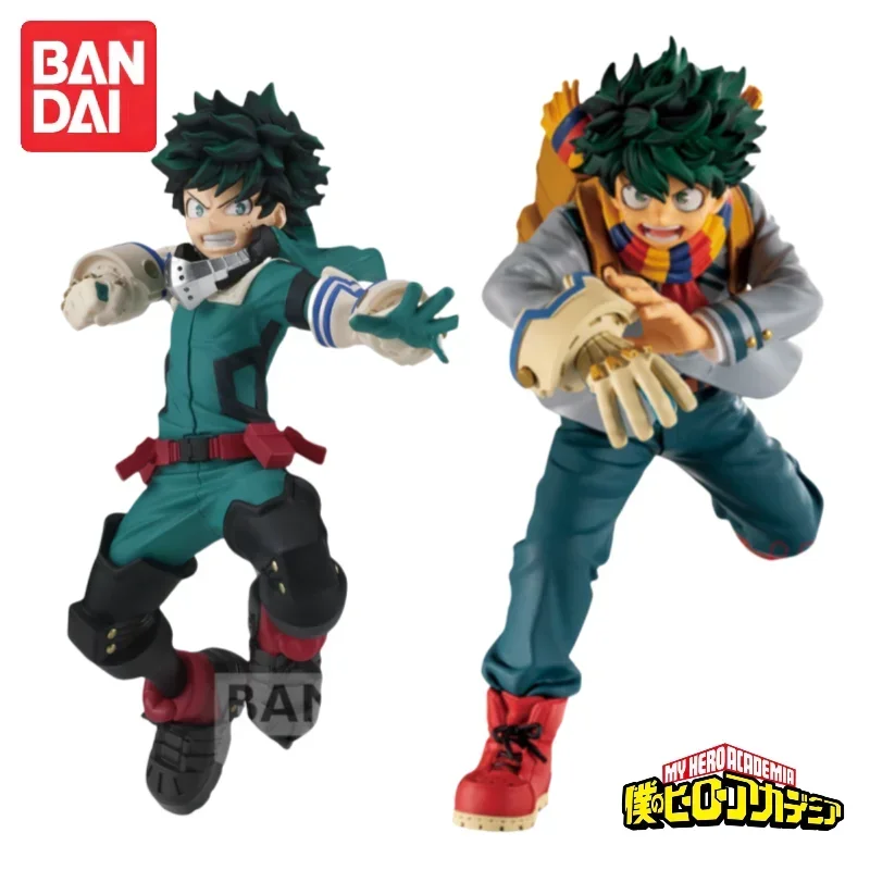En Stock 100% Original Bandai Banpresto My Hero Academia Midoriya Izuku figura de acción adornos Pop regalos de vacaciones