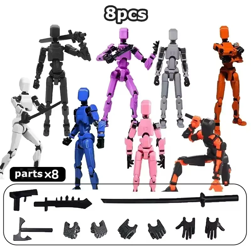 3D-gedruckte Schaufensterpuppe, Actionfiguren, Spielzeug, Dummy, 13 Shapeshift-Roboter, mehrfach gegliedert, beweglich, für Kinder und Erwachsene, Eltern-Kind-Spiele, Geschenke – Detail 14
