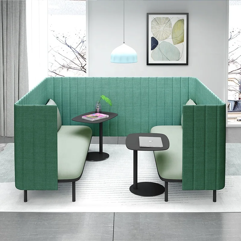 Luxury Office Furniture Modular Sectional Office Sofa Waiting Reception Meeting Pods