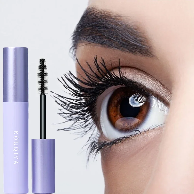 Schwarze dicke Curling-Mascara, Wimpernverlängerung, Volumen, langlebig, wasserdicht, schweißfest, schnell trocknend, nicht blühendes Mascara-Make-up