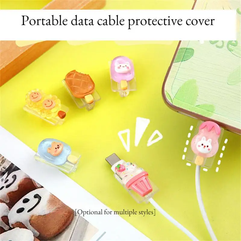 Custodia protettiva per cavo RYRA custodia protettiva per linea dati carina per accessori di protezione per avvolgicavo USB per telefono cellulare