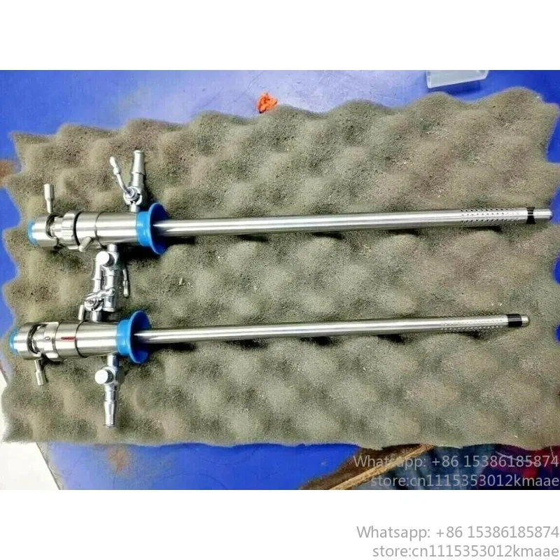 2-Piece Stainless Steel Resectoscope TURP Set: Inner/Outer Sheath & Obturator (4mm, 2.9mm), CE Certified