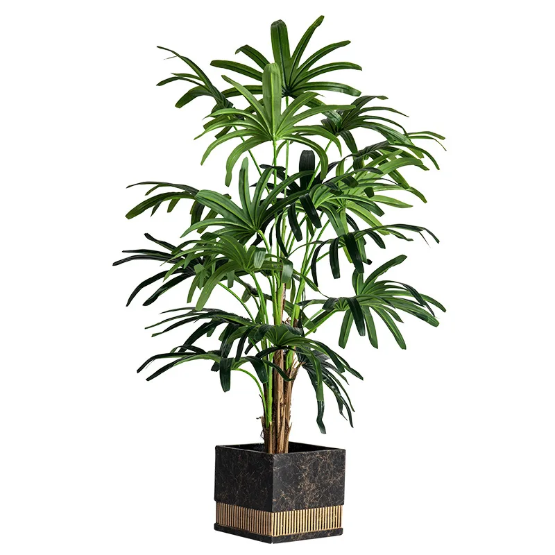 

Palm bamboo five-finger sunflower, simulated green plant potted plant, living room decoration ornament