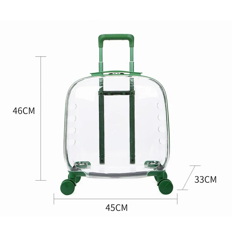 Portable Go Out Pet Strollers Transparent Trolley Box Space Capsule Large Space Dog Stroller Suitcase Creative Cat Dog Backpack