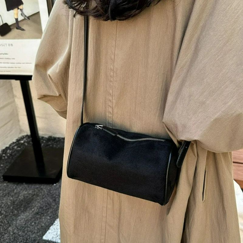 NewTrendy Matte PU Leather Crossbody Bag Vintage and Elegant Handbag Versatile and Practical Crossbody or Shoulder Bag for Women