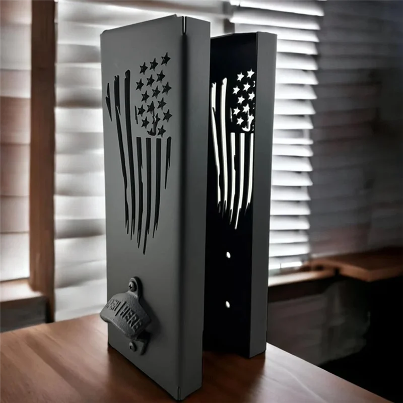 A59E-держатель для консервных банок с открывалкой для бутылок, настенный держатель для консервных банок, держатель для консервных банок 2 в 1, 30 х 9 х 9 см, простая установка