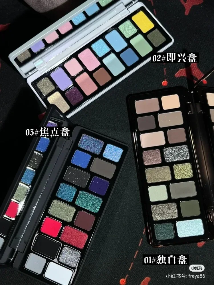 QianYan 16 Color Eyeshadow Palette Smoky Chameleon Gothic Shimmer Glitter Matte Eye Shadow Makeup Palette Original Rare Beauty