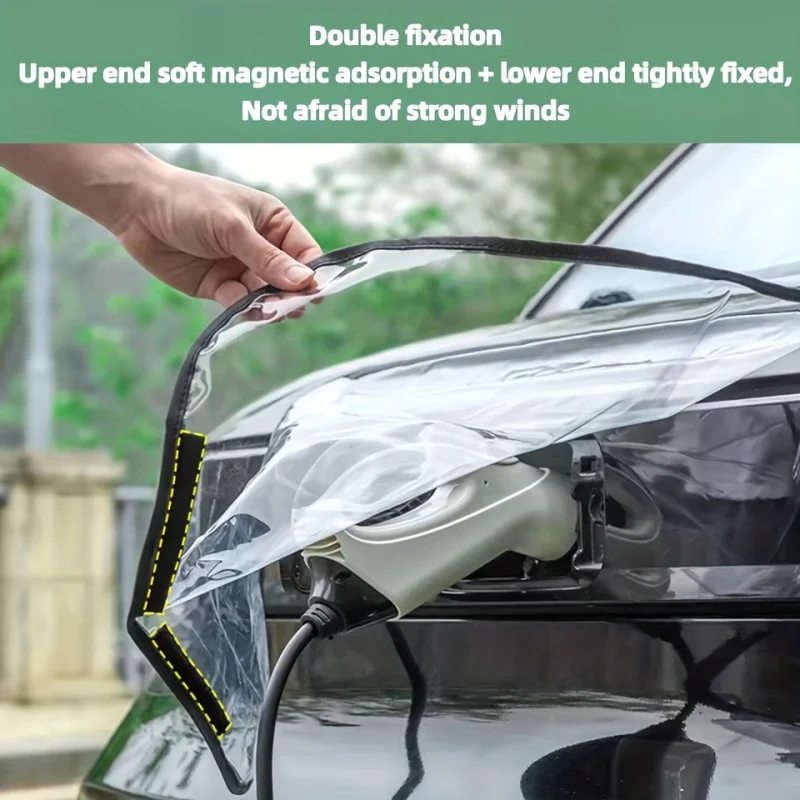 Electric Vehicle Charger Port Rainproof Dustproof Cover Outdoor Protection Covers for Tesla Model 3 Y Sedan SUV Car Accessories