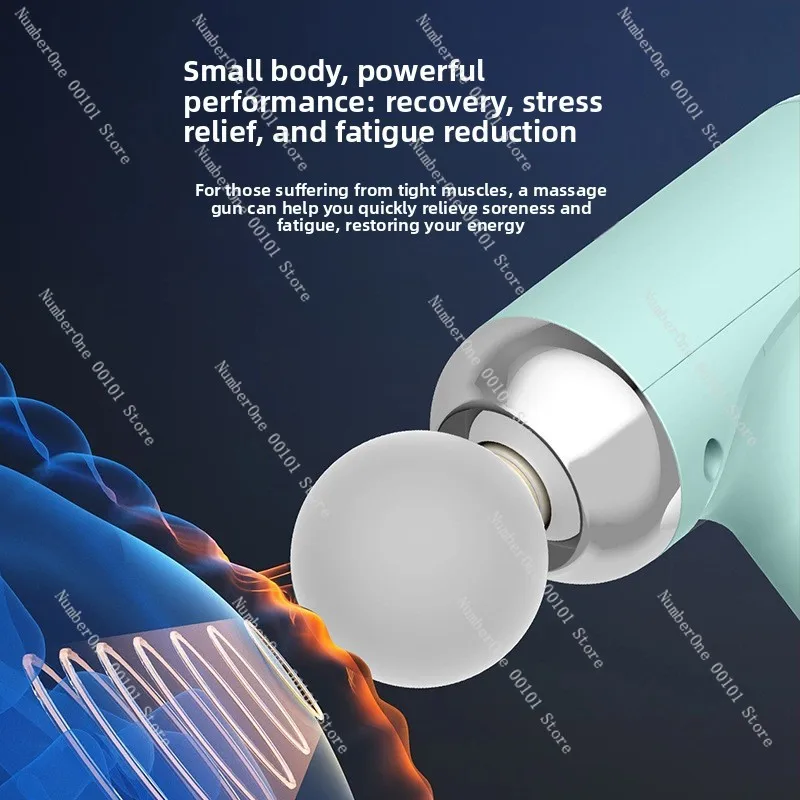 Mini Adjustable Impact Massager, Portable Rechargeable Professional Neck Mask Gun