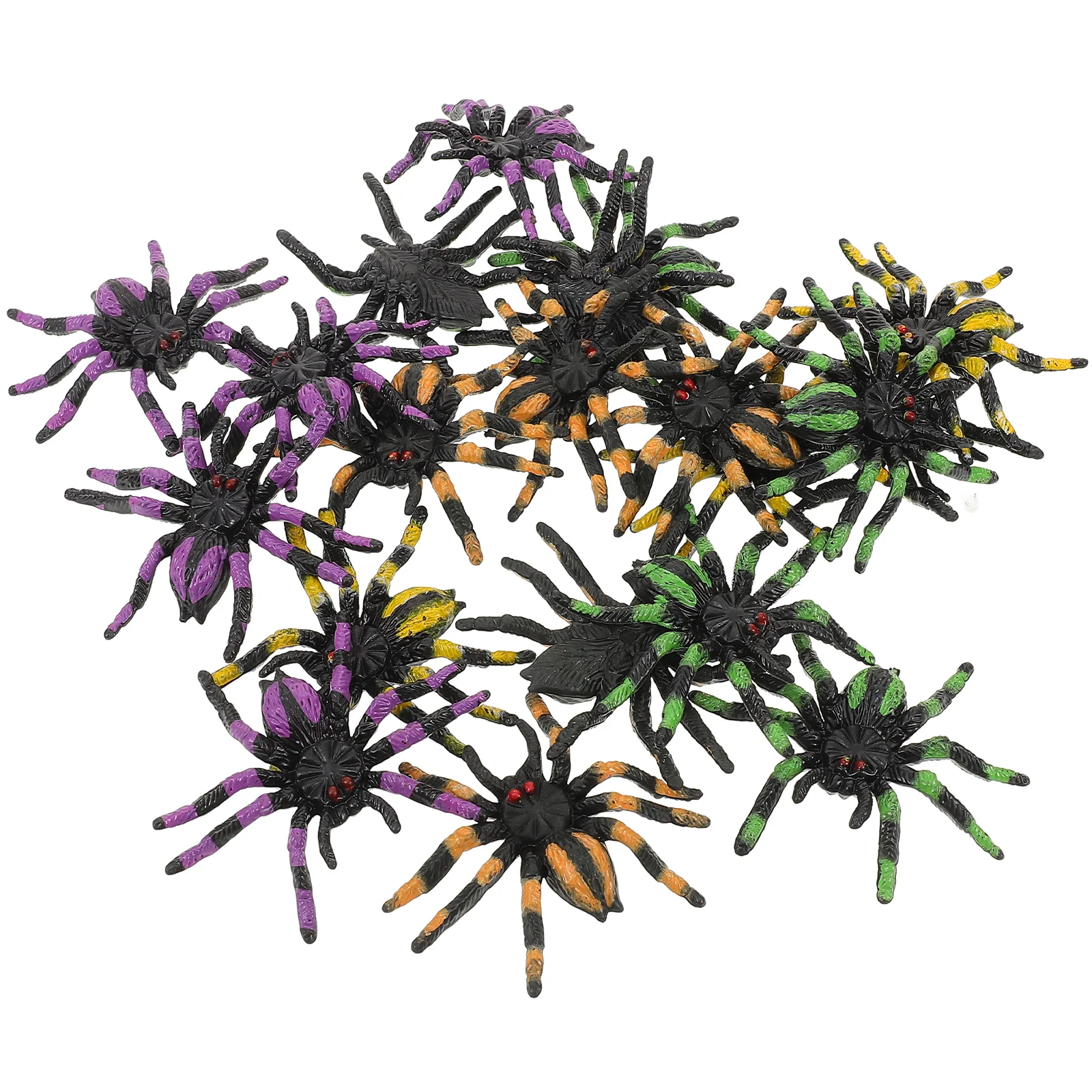 20 Stuks Halloween Spider Props 90Cm Spooky Decoratie Voor Tuin Home Office Halloween Kleine Spin Nep Harige Spinnen