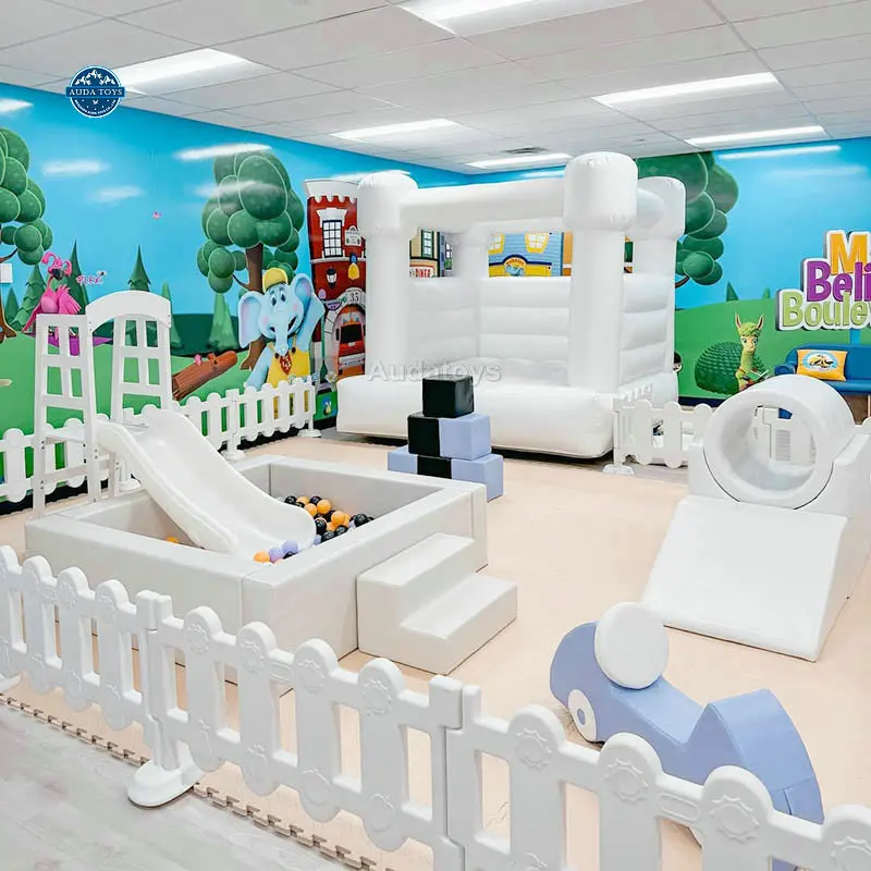 Mobile Soft Play Set Kids Play Area Toddler Climbing Playground Equipment For Indoor/Outdoor Use School & Home