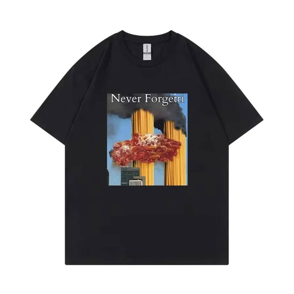 2026 Summer Never Forgetti T Shirt 11 9 Funny September 11Th Casualty Memorial Men Women Tee Unisex Casual High Quality Top Y2k