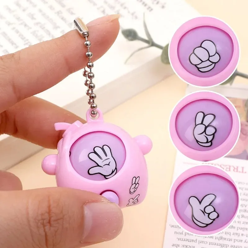 Mini Rock-paper-scissors Guessing Egg Game Keychain Set, 5-50pcs