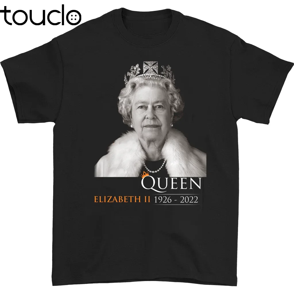 Rip Queen Elizabeth Ii 1926 2022 Memories Sadness T-Shirt Black Tee Unisex S To 5Xl Fashion Tshirt Summer Women Shirts Xs-5Xl