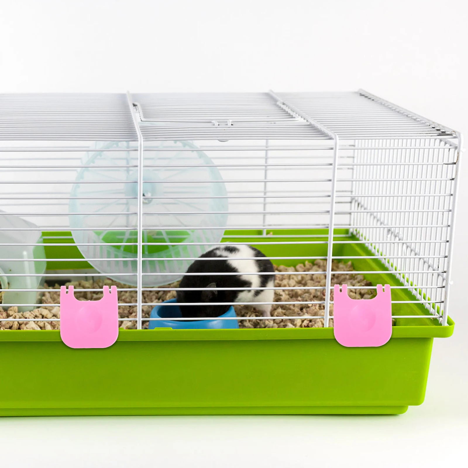 8Pcs Rabbit Cage Clips Cage Fixing Edge Buckle Fastening Wire Clips Playpen Clamp Chicken Coop Fence Clamp for Rabbit Pet House