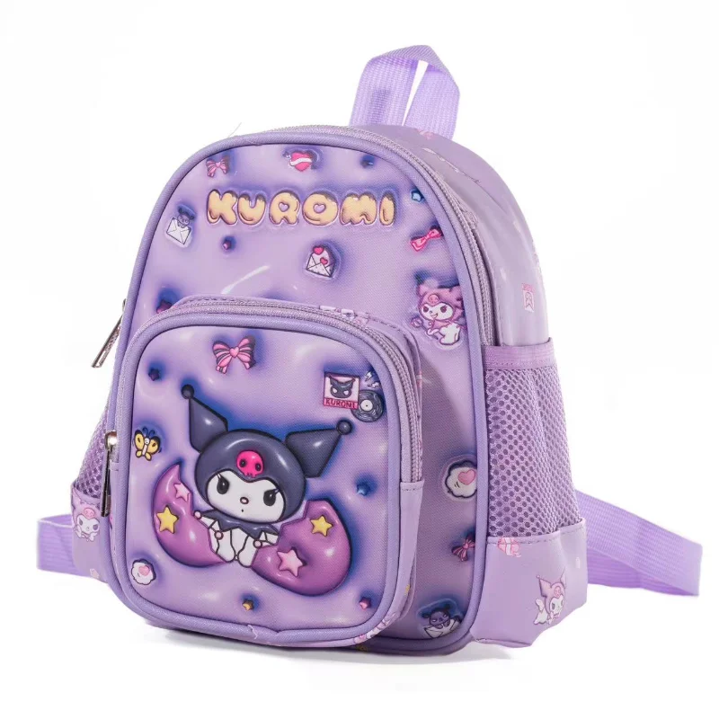 Sanrio Animation Cartoon Leather Waterproof Children's Small Schoolbag Cute Printed Kulomi Trendy Versatile Reducing Backpack