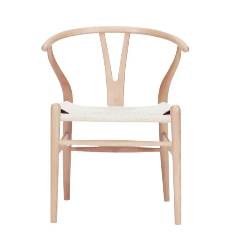 Solid Wood Nordic Dining Chair Living Room Y Moulding Wooden Dining Chairs Modern Restaurant Outdoor Armchair Home Furniture