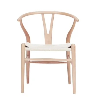 Silla de comedor nórdica de madera maciza para sala de estar, sillas de comedor de madera moldeada, sillón moderno para restaurante Y exteriores, muebles para el hogar