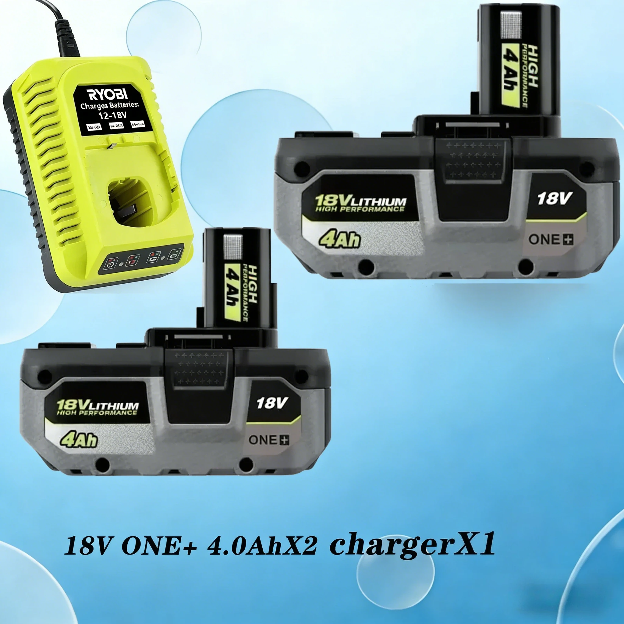 

Усовершенствованная литий-ионная высокопроизводительная батарея RYOBI ONE+ 18В 2026 года, совместимая со всеми электроинструментами серии ONE+ P108 RB18L50.
