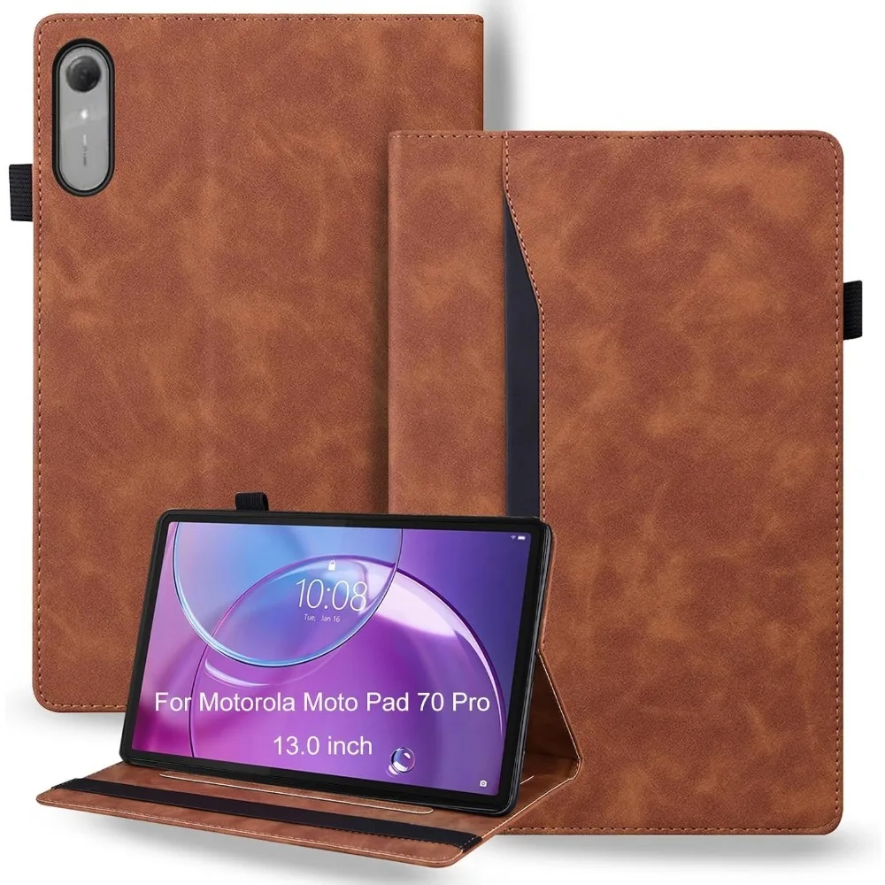 Retro PU Leather Case For Moto Pad 70 Pro 13.0